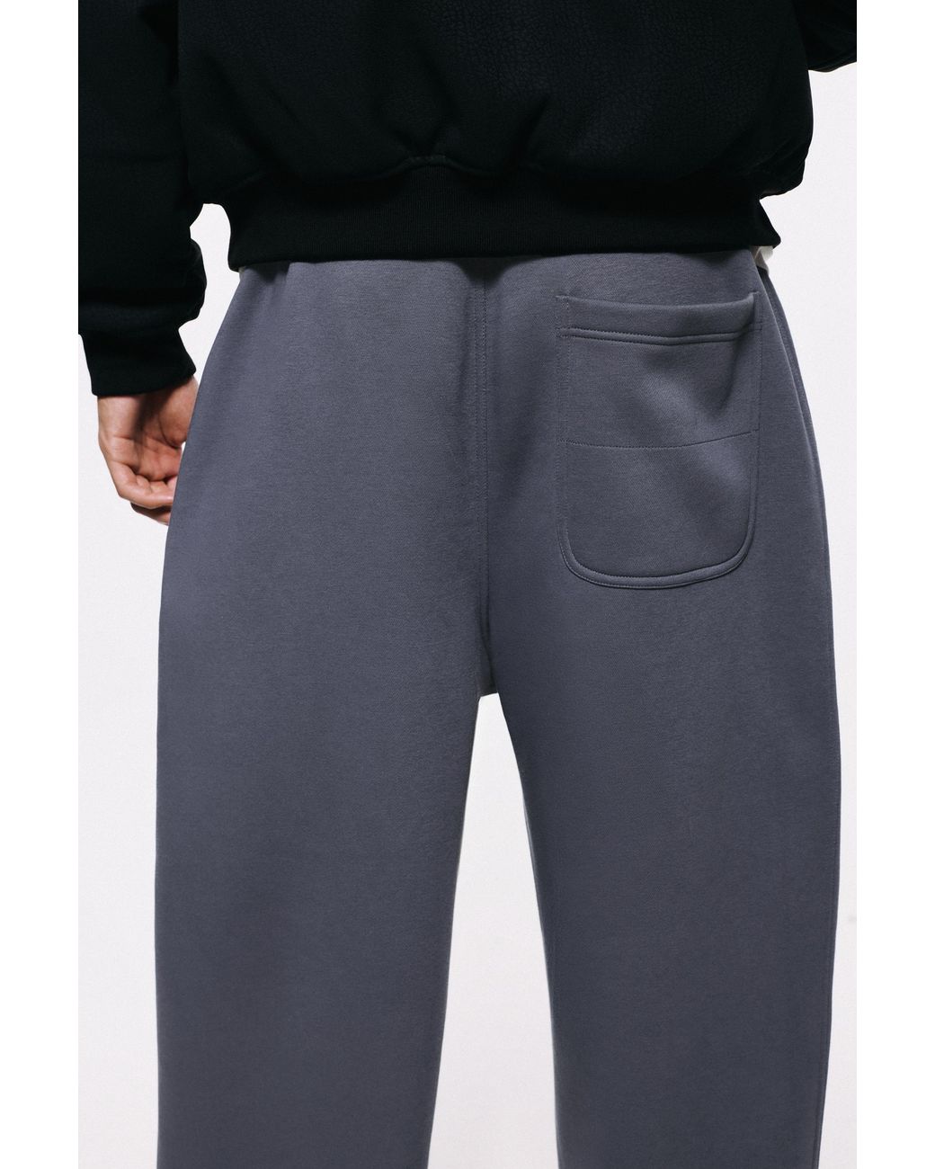 Pull&Bear Blue Basic Baggy Tracksuit Bottoms for men