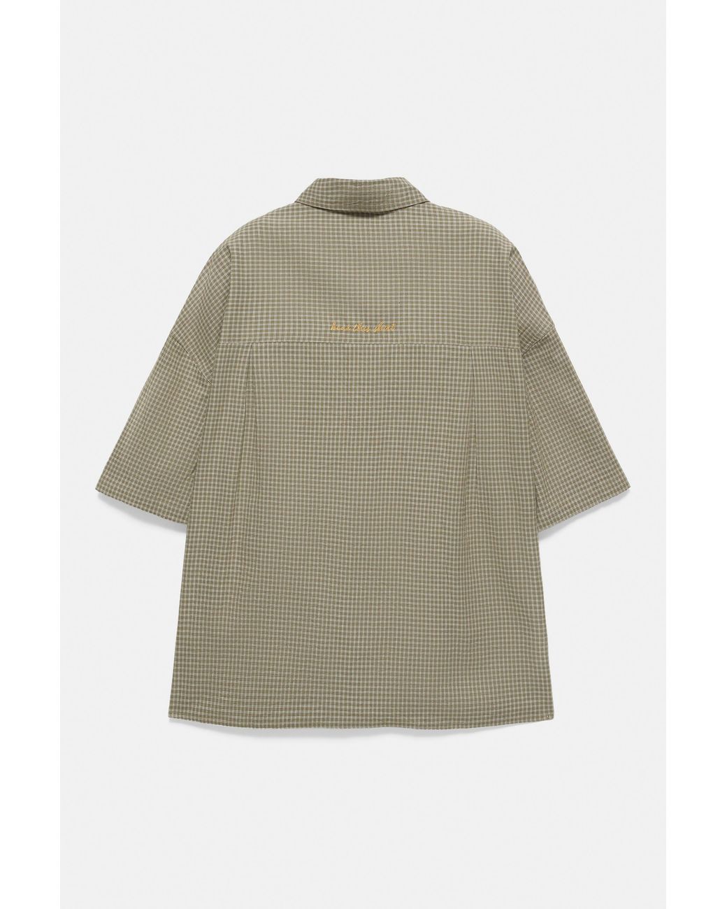 Camicia A Maniche Corte A Quadri di Pull&Bear in Natural da Uomo