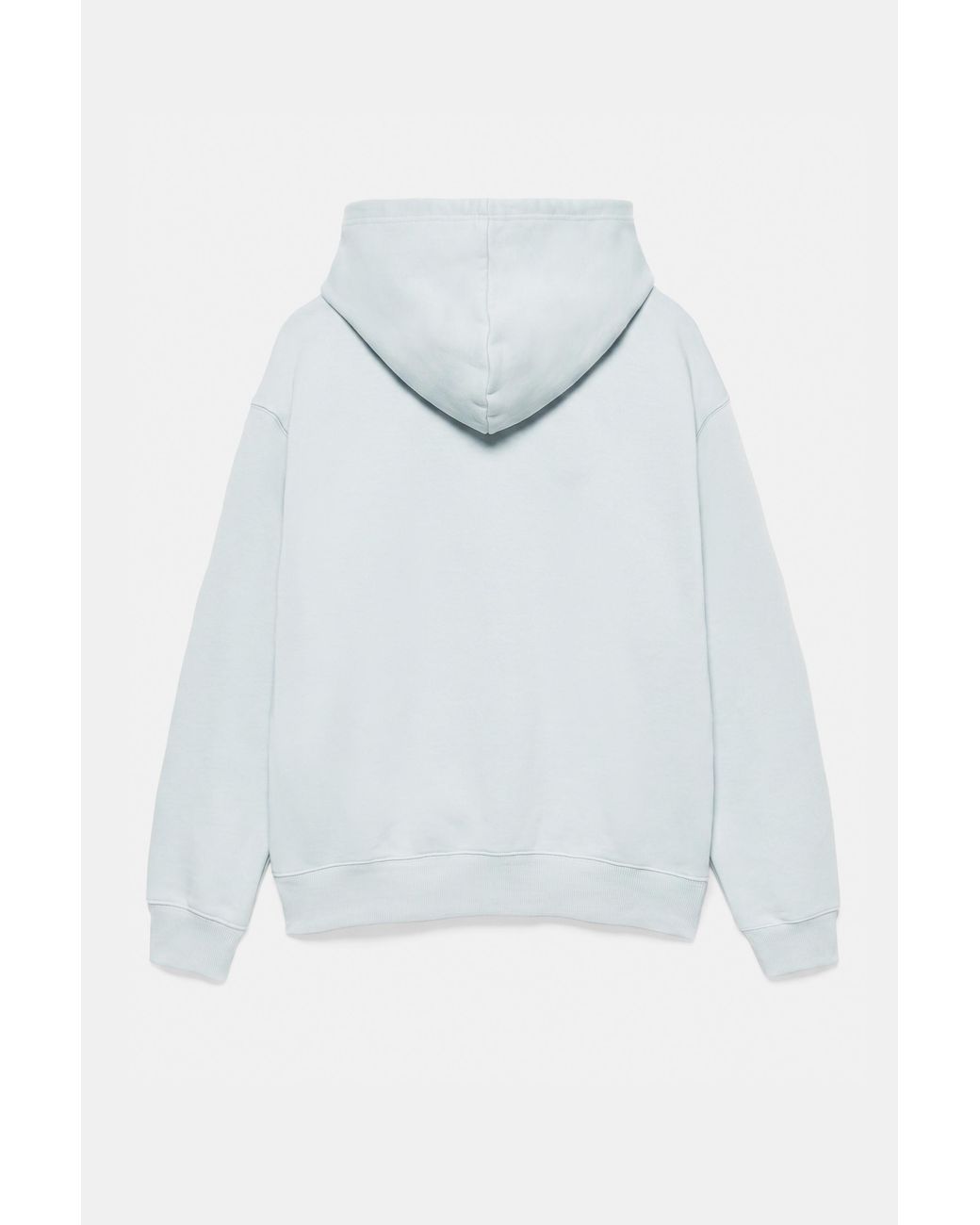 Felpa Basic Con Cappuccio di Pull&Bear in White da Uomo