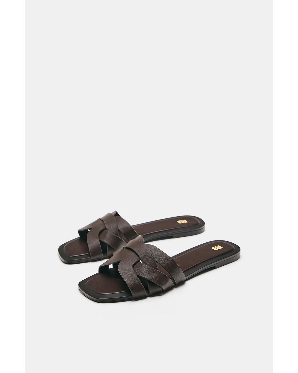 Pull&Bear Pink Flat Strap Sandals