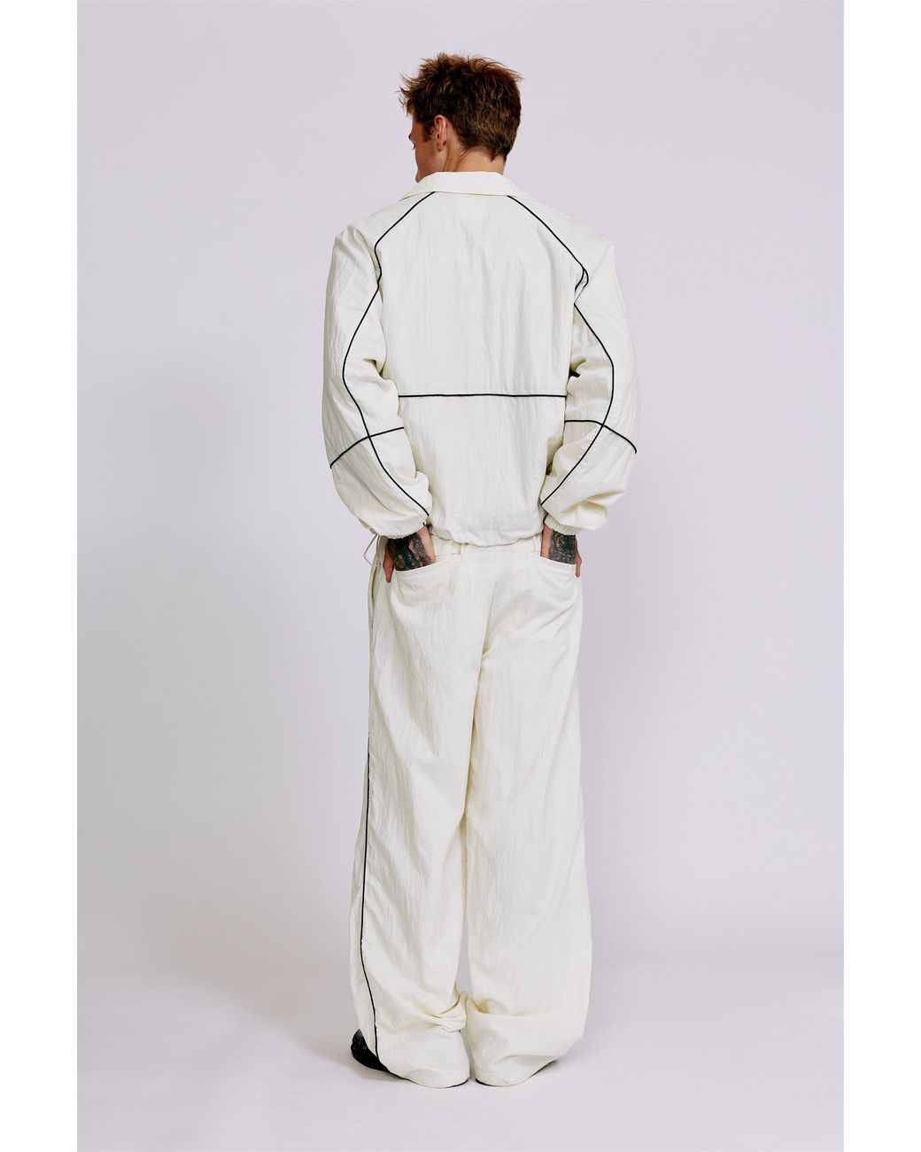 Pull&Bear Multicolor Lightweight Contrast Stitch Tracksuit Bottoms for men
