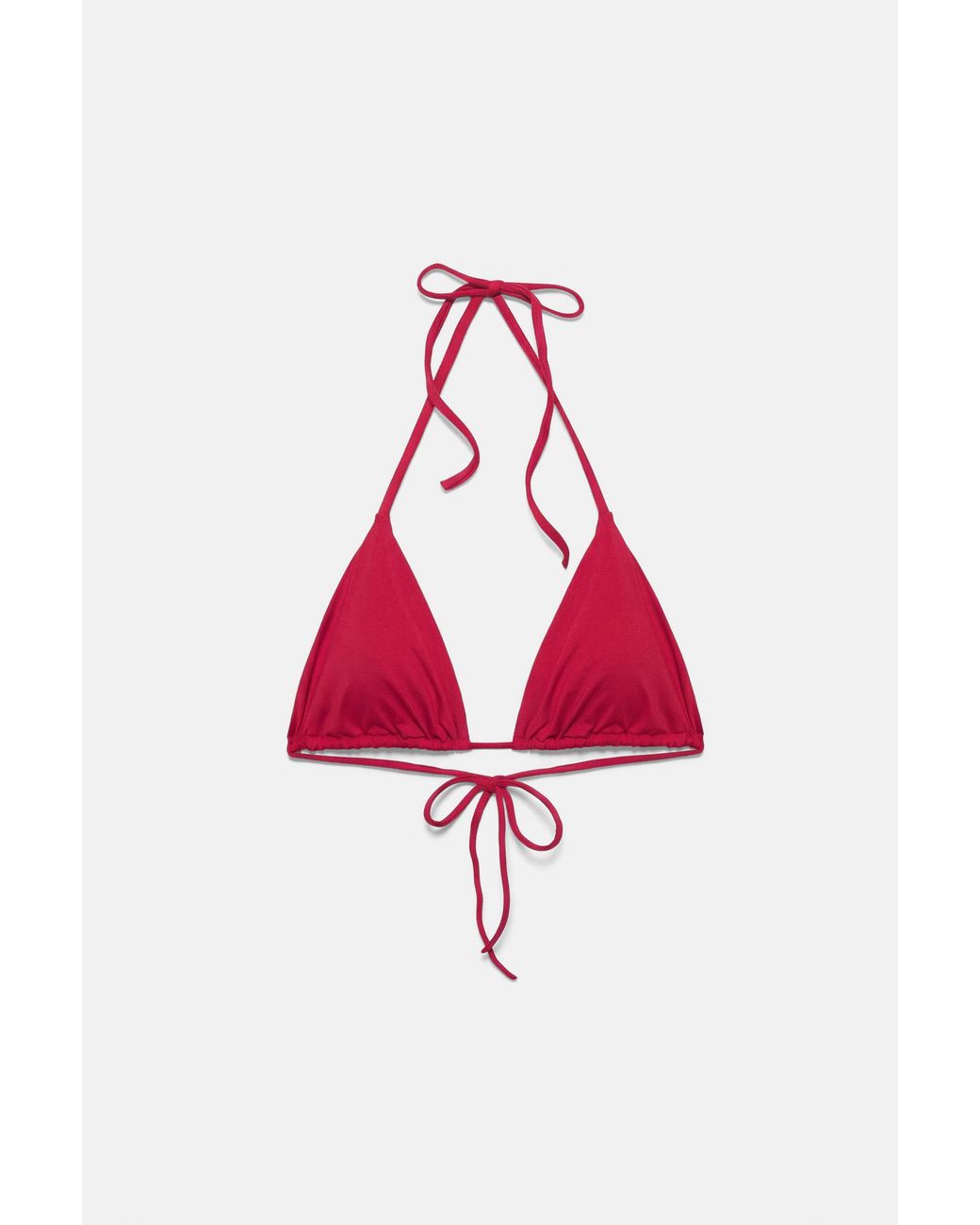 Pull&Bear Black Triangle Bikini Top