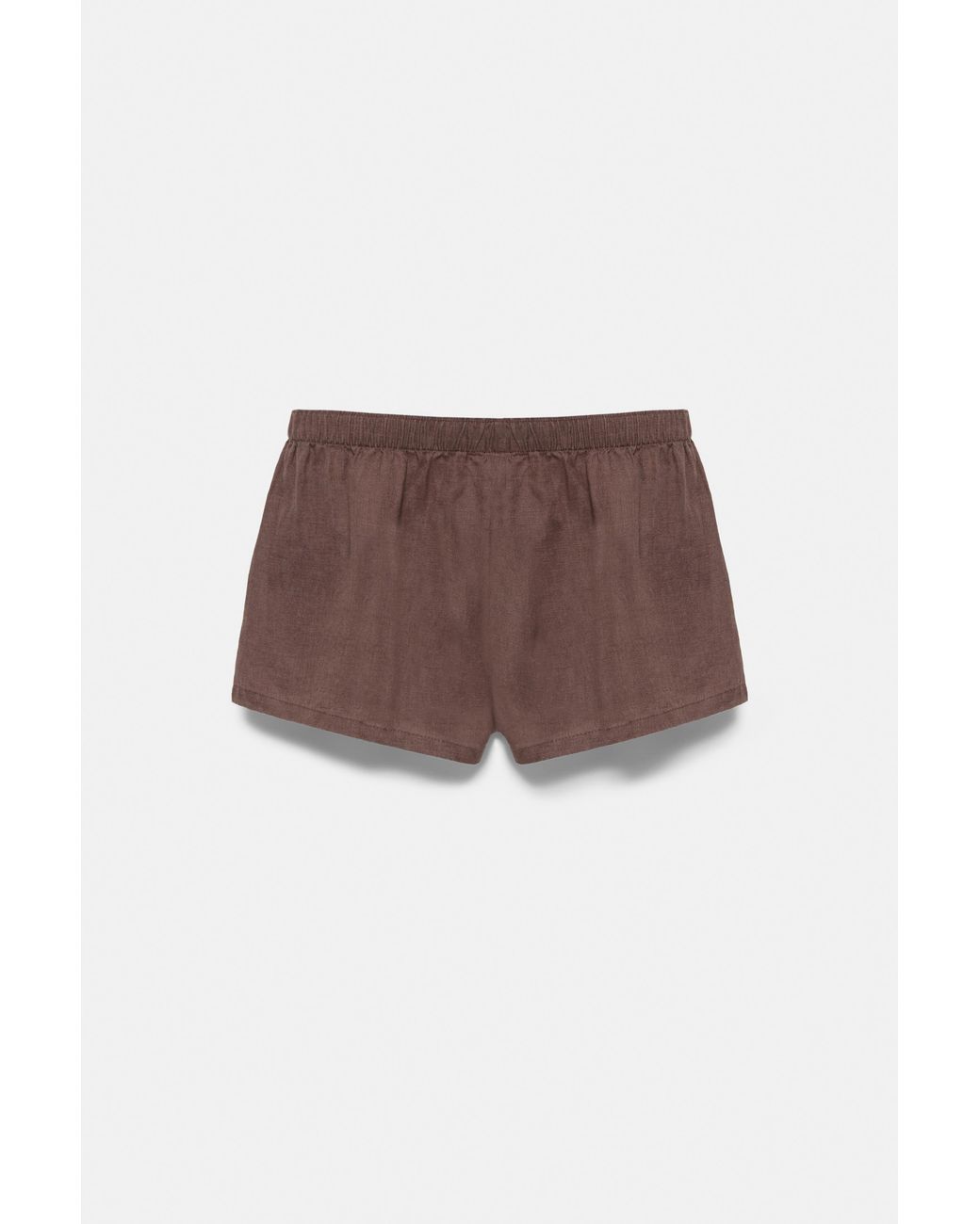 Pull&Bear Natural 100% Linen Shorts