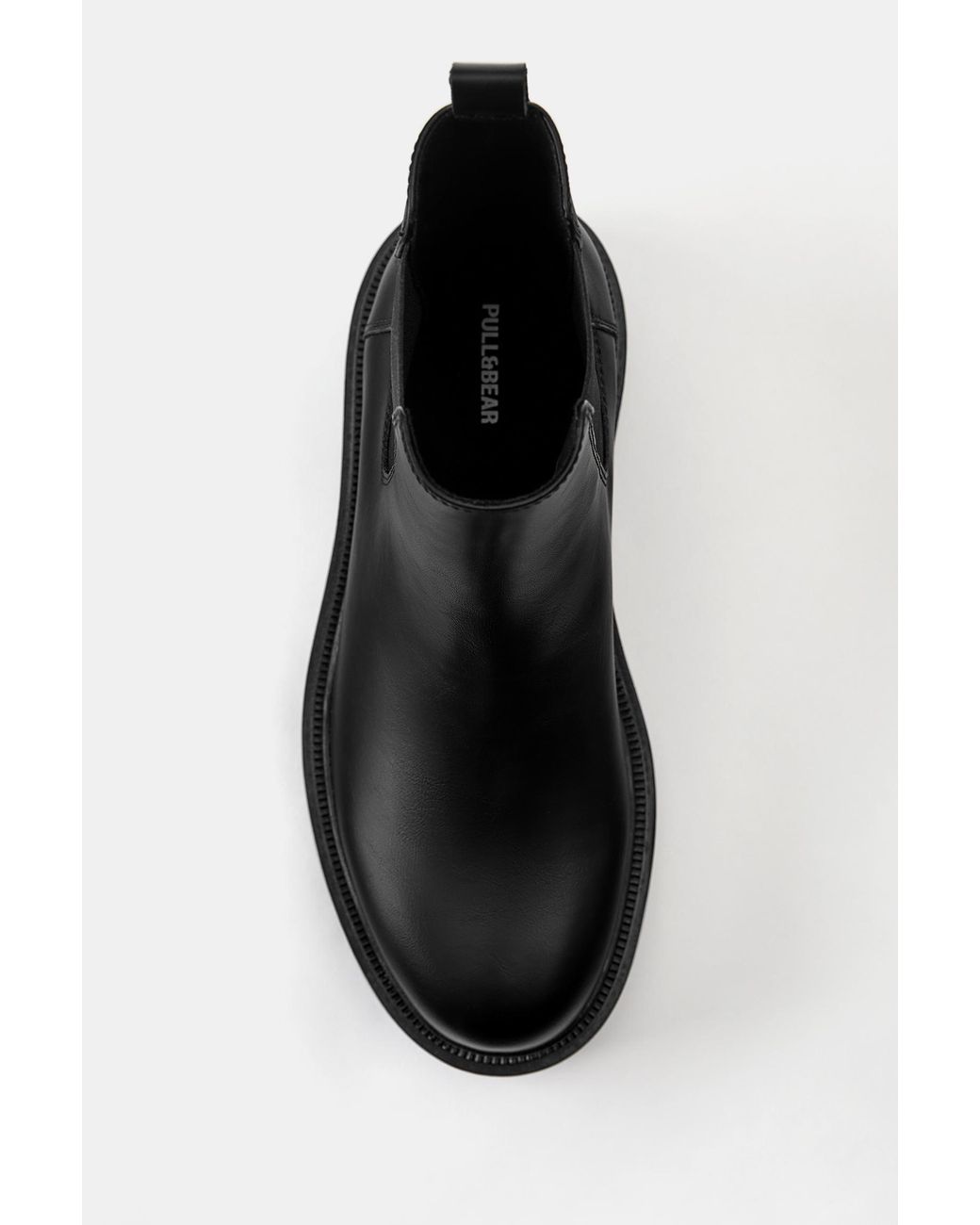Pull&Bear Black Chelsea Boots for men