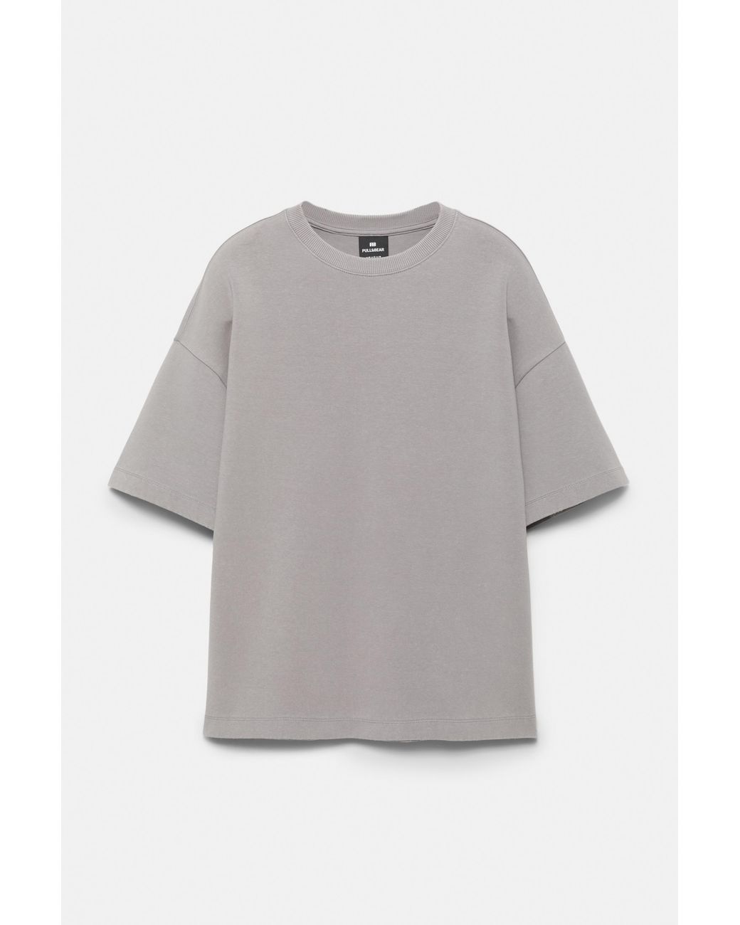 Sweat Interlock À Manches Courtes Pull&Bear pour homme en coloris Gray