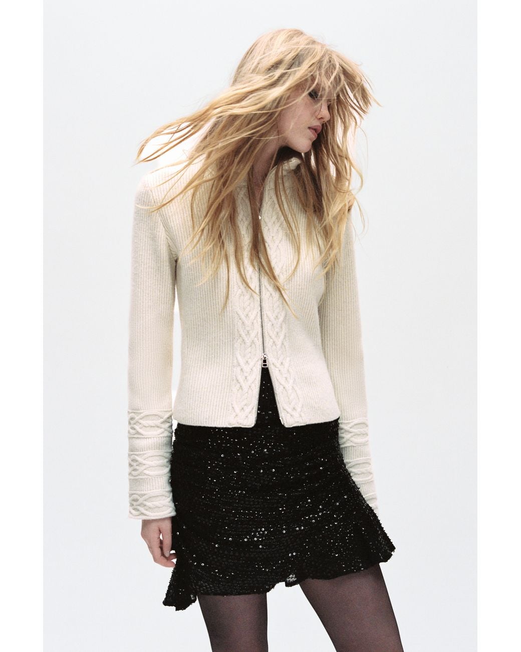 Pull&Bear Natural 100% Wool Cardigan Oscar Ouyang