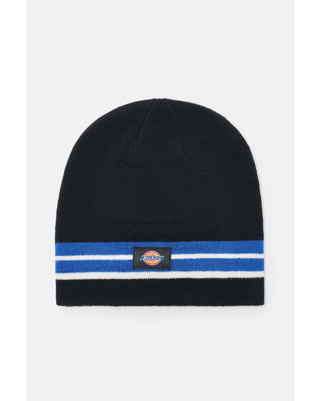 Pull&Bear Black Dickies Stripe Beanie for men