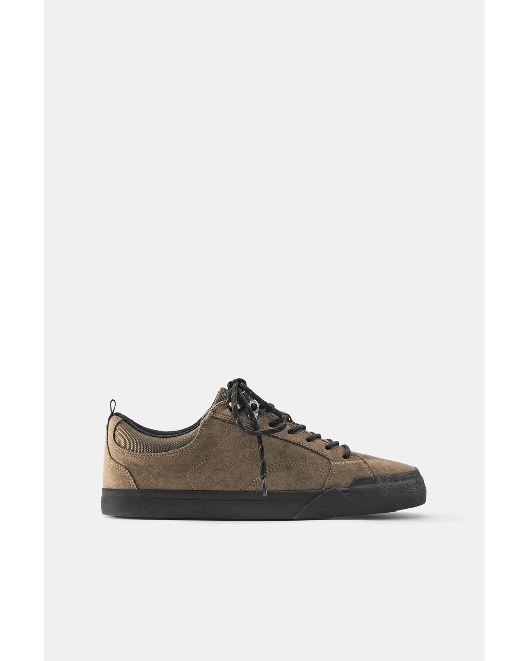 Pull&Bear Natural Lace-Up Casual Trainers for men