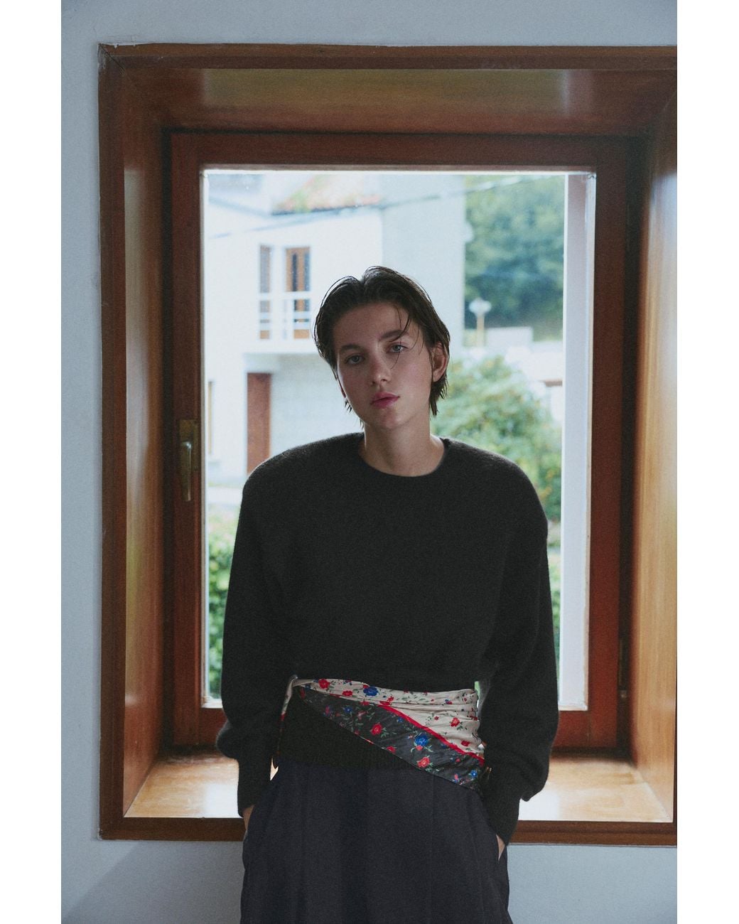 Pull&Bear Black Jumper With Padded Shoulders