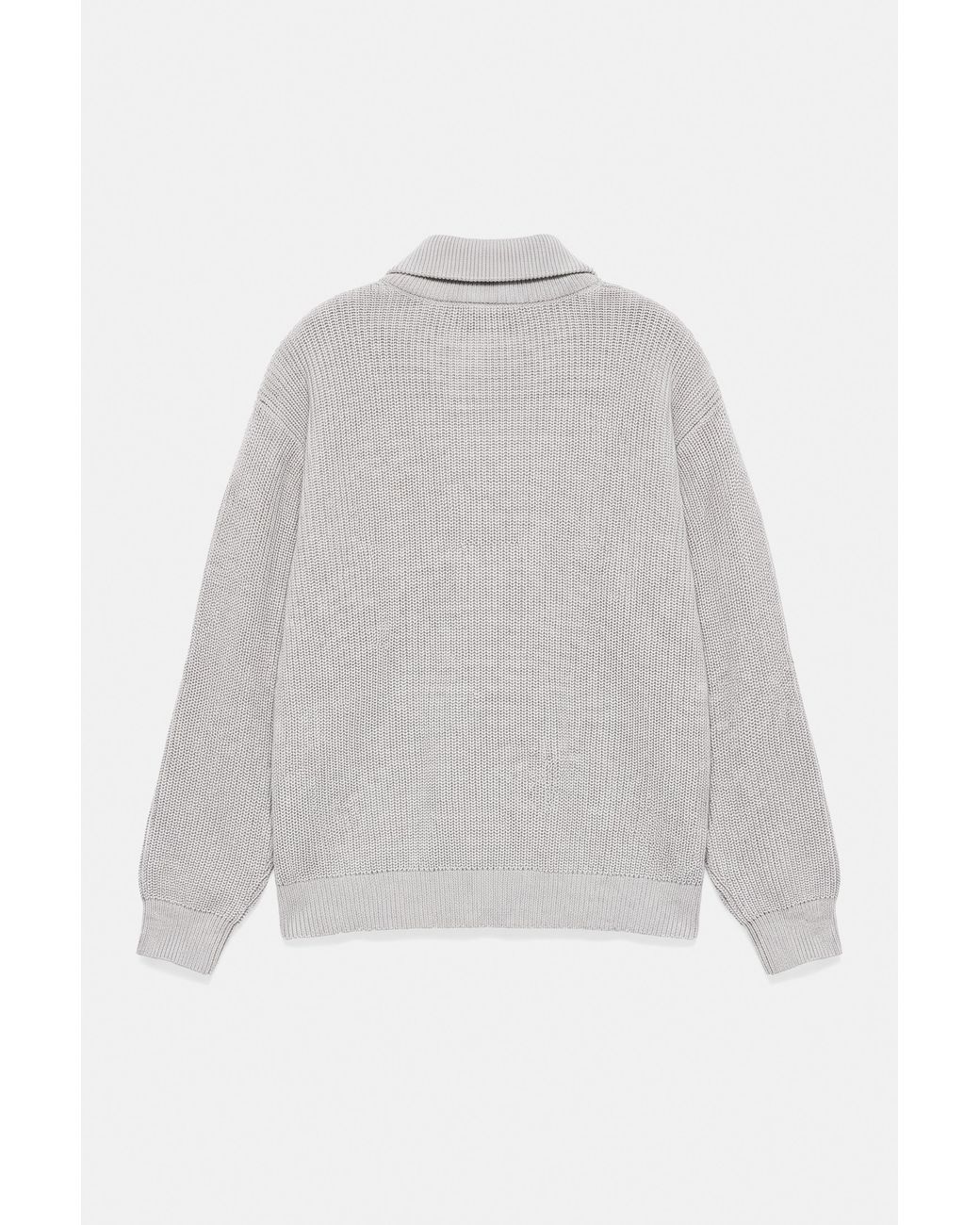 Pull&Bear Gray Quarter-Zip Jumper for men