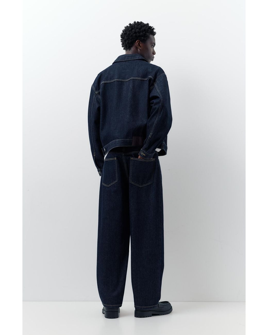 Pull&Bear Denim Truckerjack in het Blue voor heren