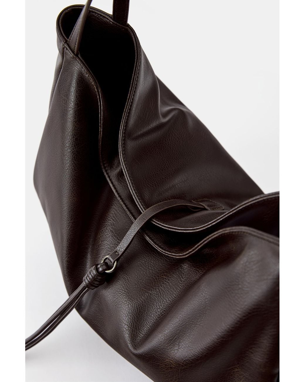 Pull&Bear Black Detail Tote Bag