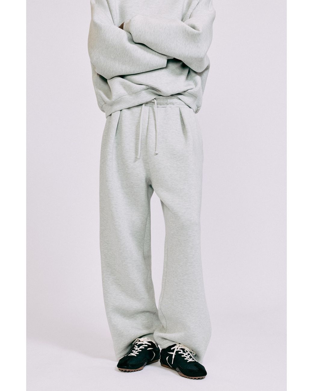 Pull&Bear Interlock Joggingbroek in het Gray voor heren
