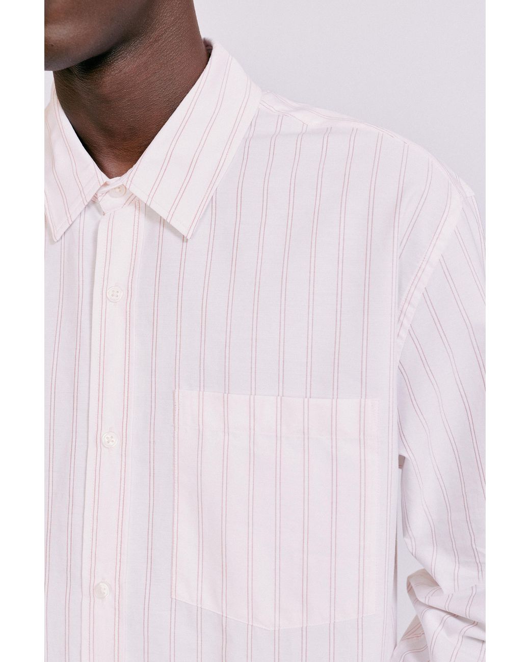 Pull&Bear Multicolor Striped Long Sleeve Shirt for men