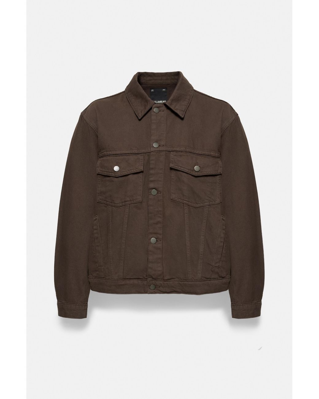 Pull&Bear Denim Truckerjack in het Brown voor heren