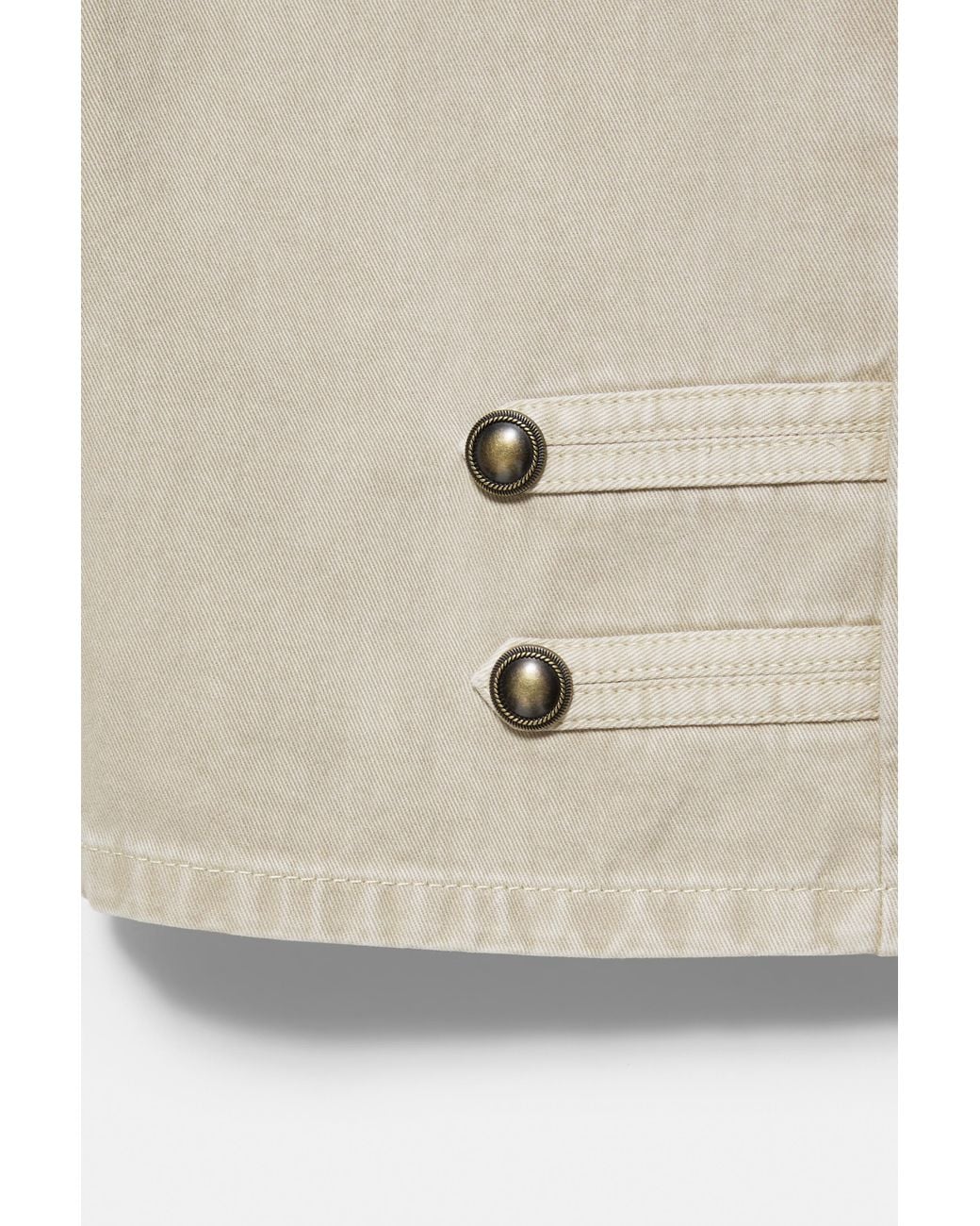 Pull&Bear Blue Button And Toggle Capris