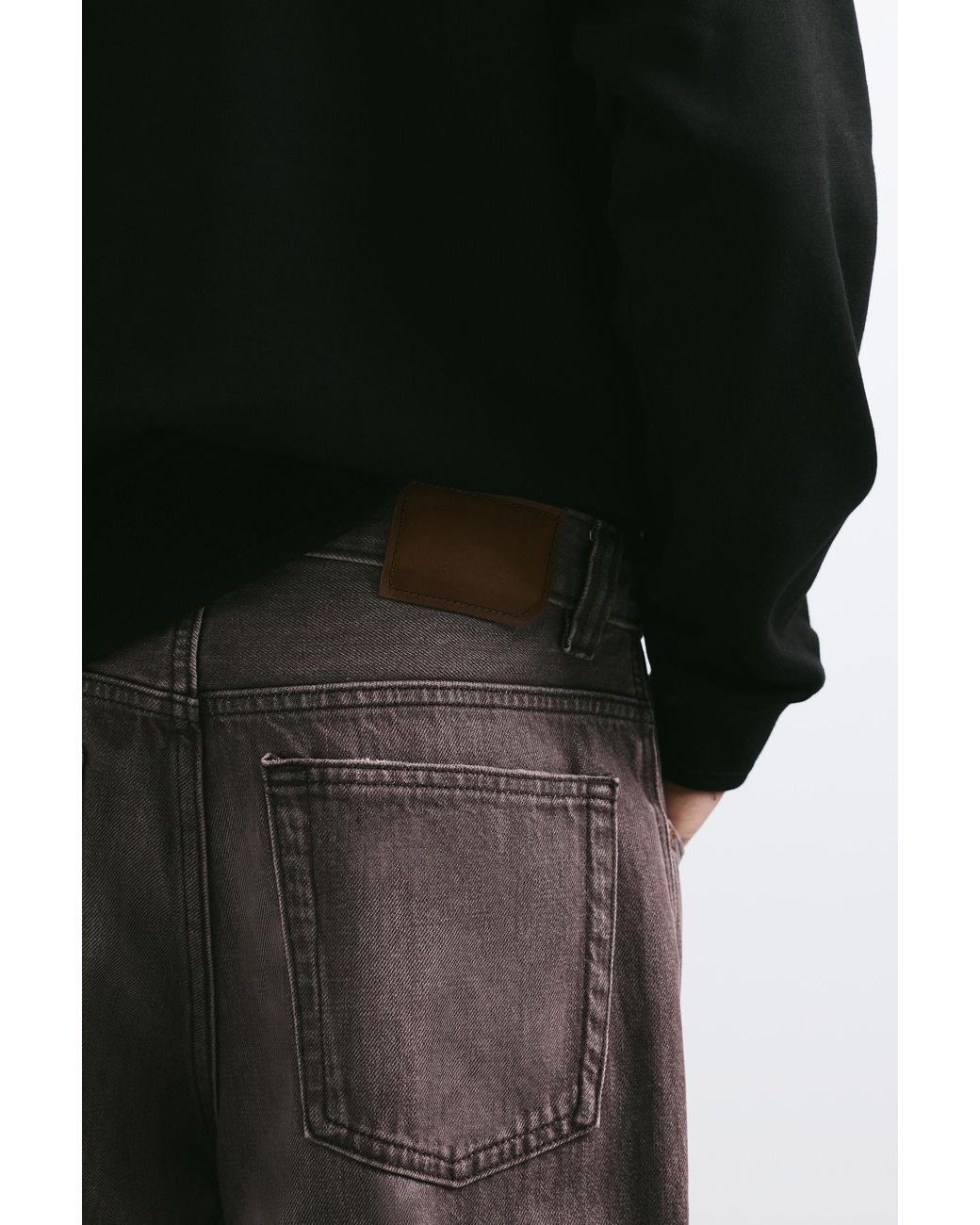 Pull&Bear Regular-Straight-Jeans in Black für Herren