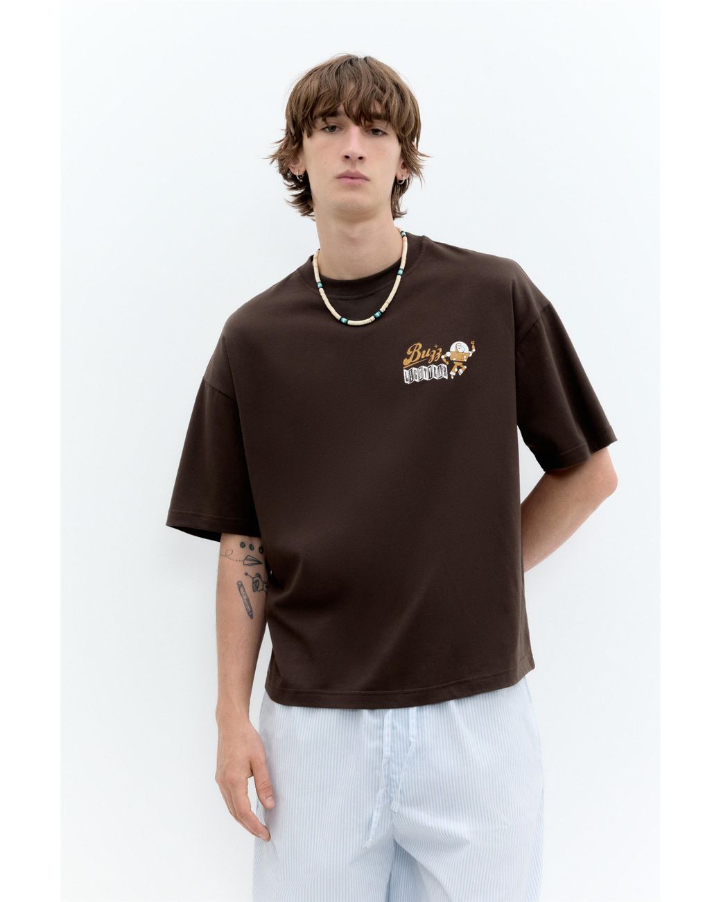Pull&Bear Black Oversize Toy Story T-Shirt for men