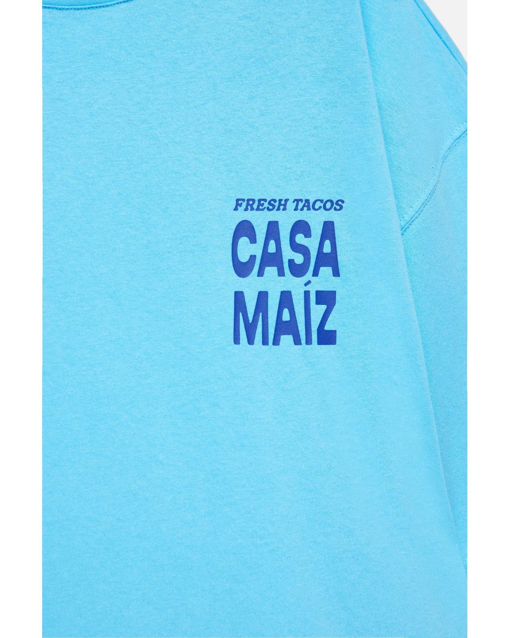 Pull&Bear T-Shirt Met Taco-Print in het Blue