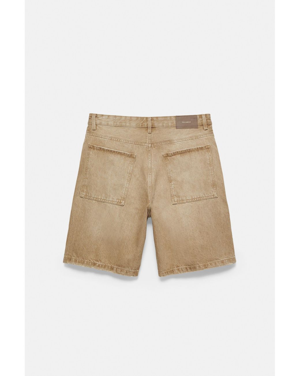 Pull&Bear Multicolor Baggy Denim Bermuda Shorts for men
