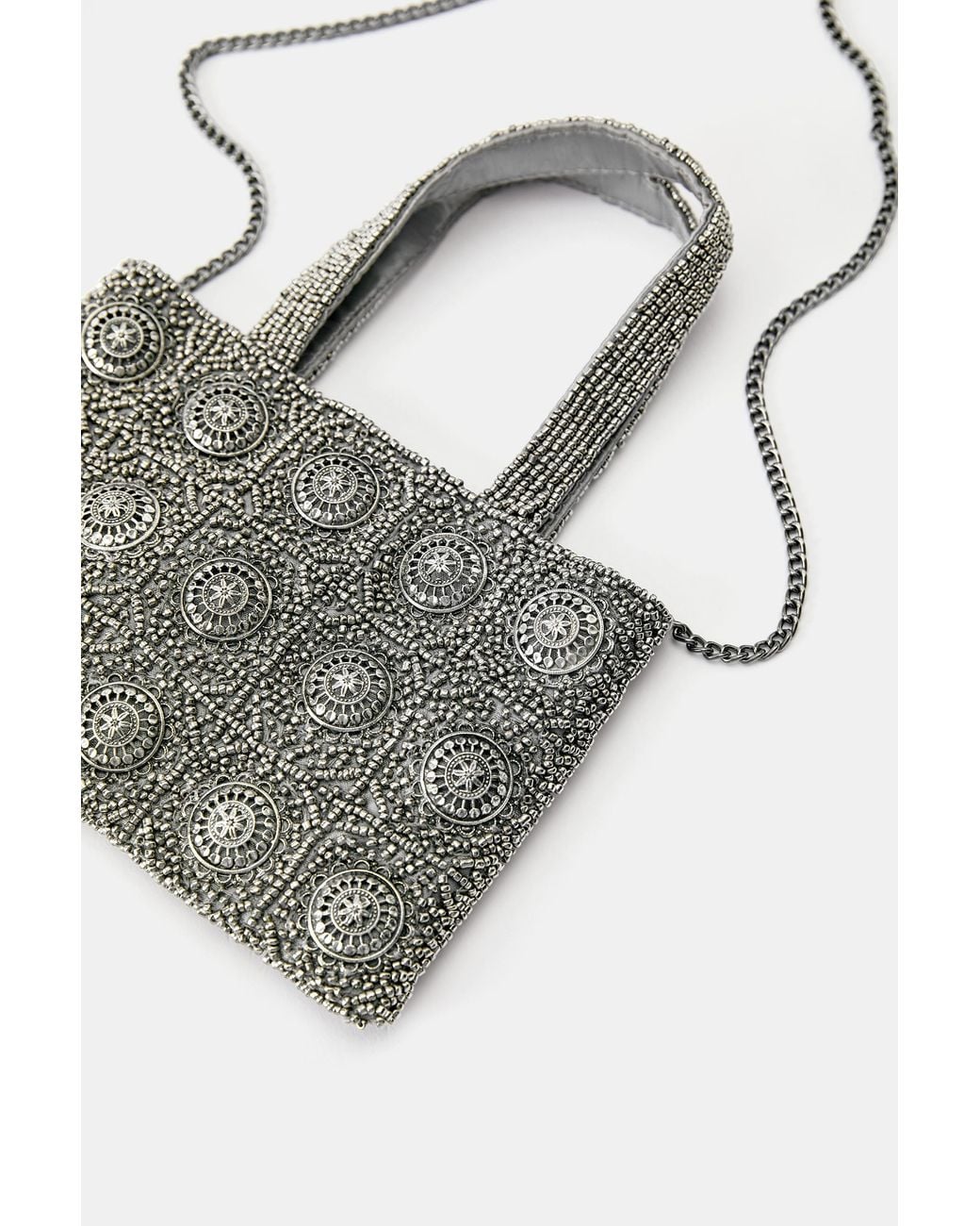 Borsa Con Perline di Pull&Bear in Black