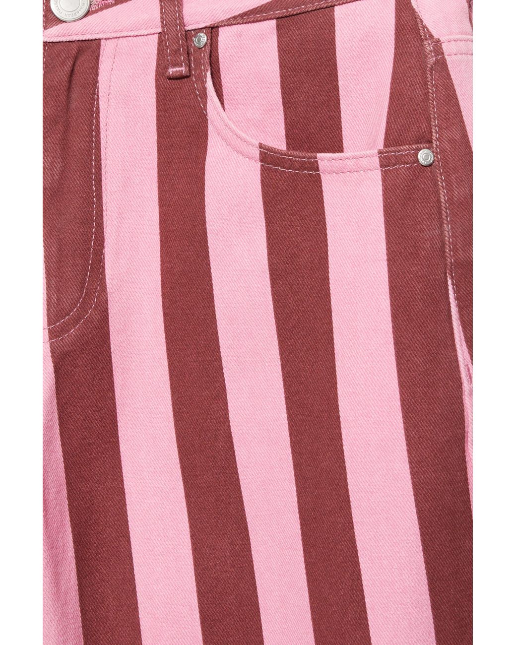 Jean Barrel À Rayures Pull&Bear en coloris Red