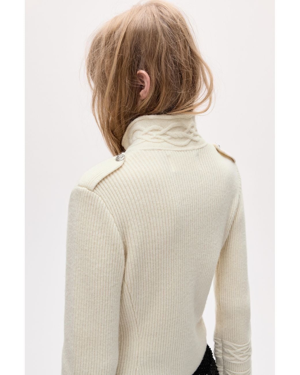 Pull&Bear Natural 100% Wool Cardigan Oscar Ouyang