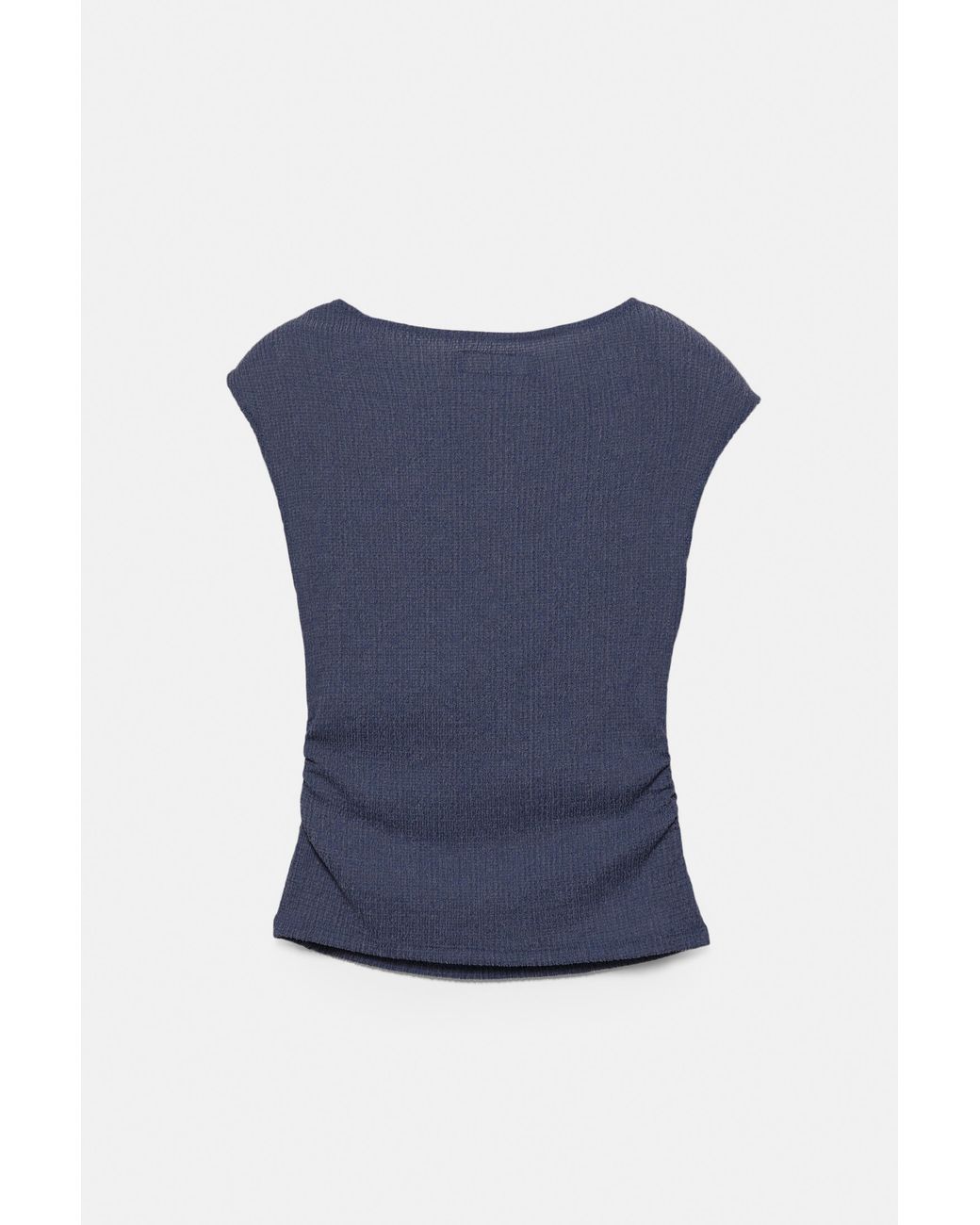 Pull&Bear Blue Crepe Top