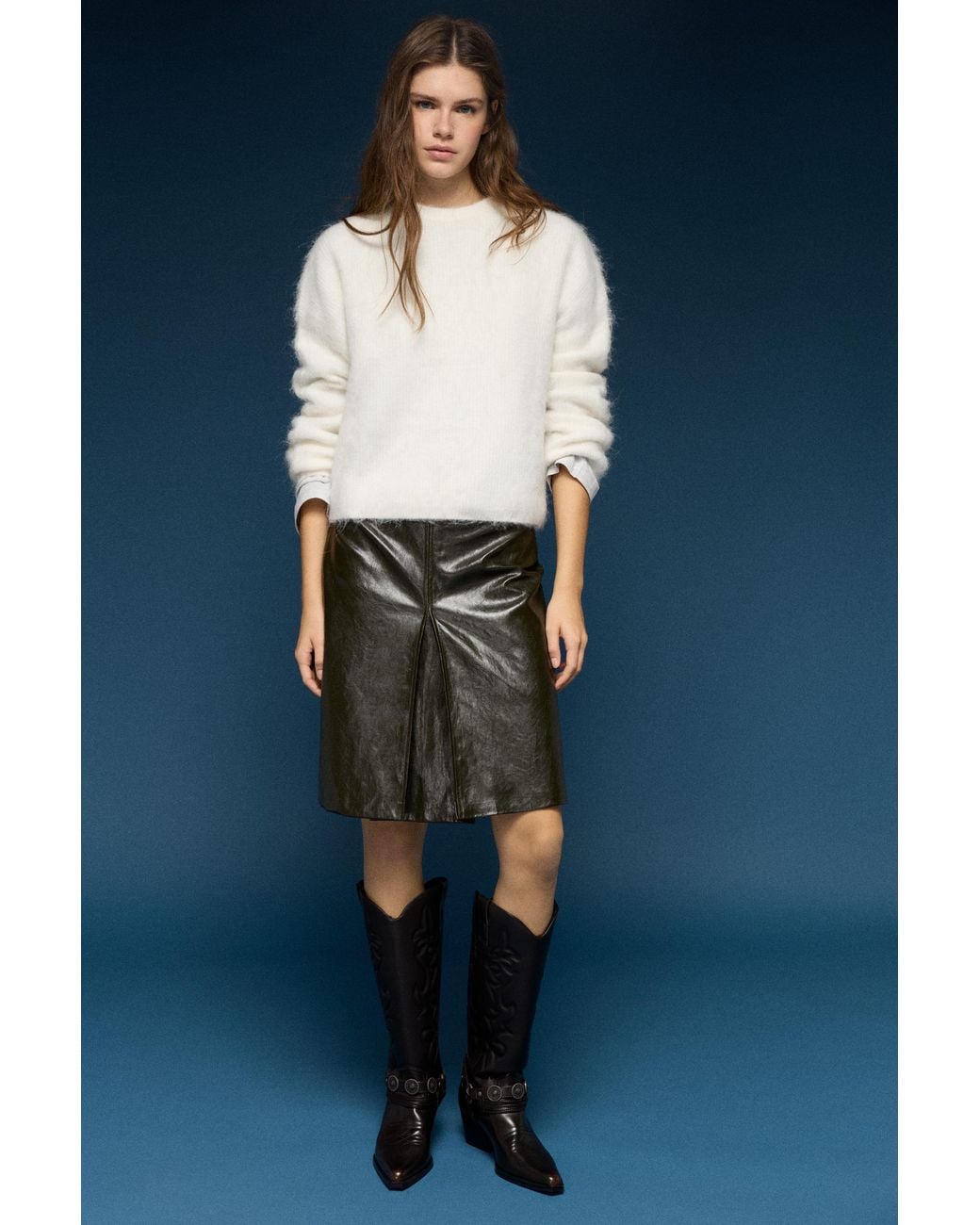 Pull&Bear Blue Soft-Touch Knit Jumper
