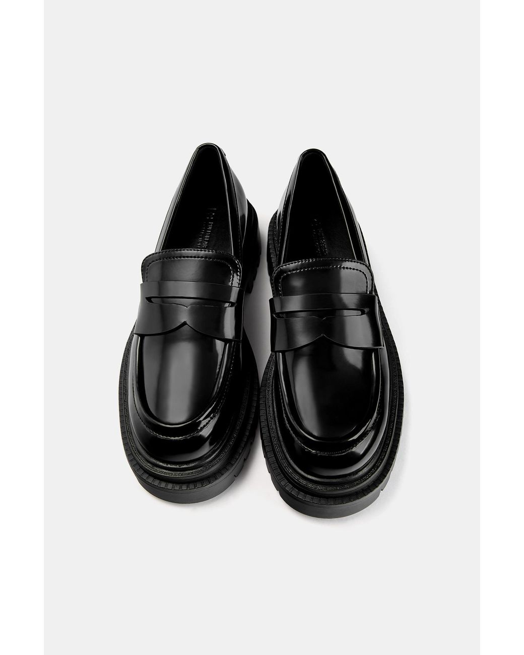 Pull&Bear Black Chunky Sole Loafers