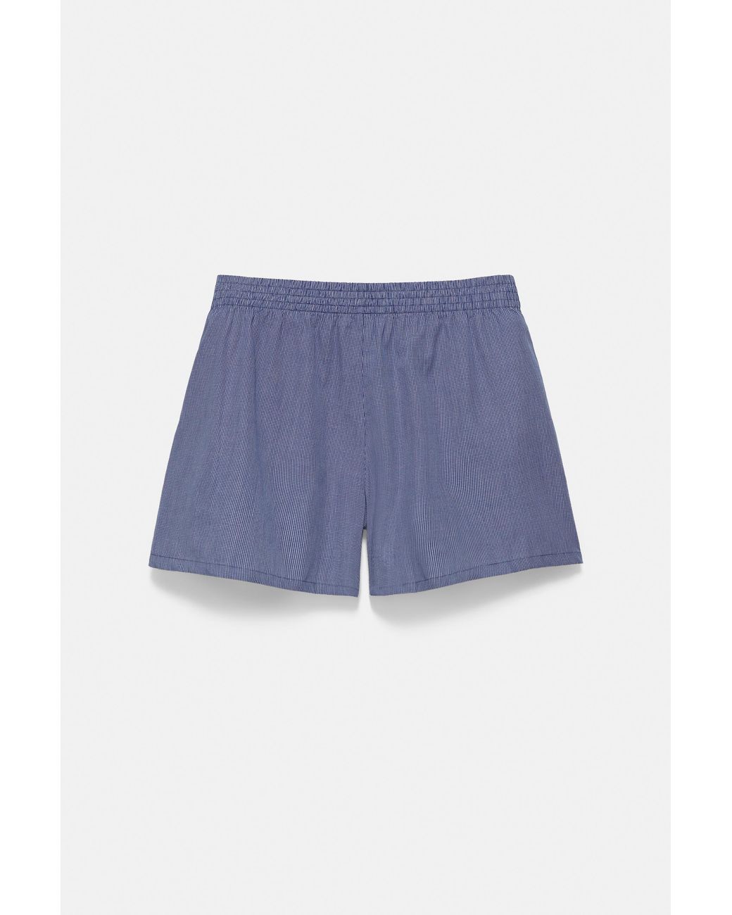Pull&Bear White Checked Bermuda Shorts