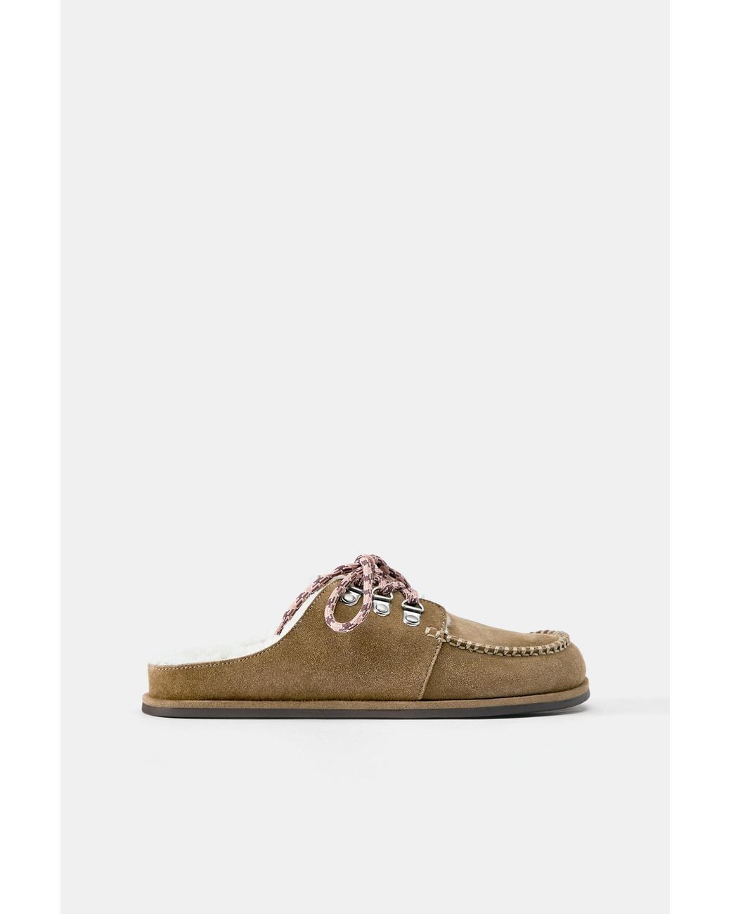 Pull&Bear Multicolor Leather Trekking Clogs