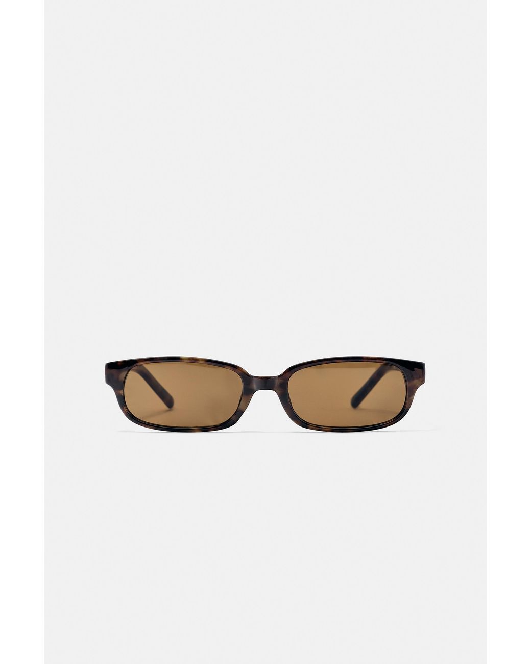 Pull&Bear White Rechteckige Sonnenbrille