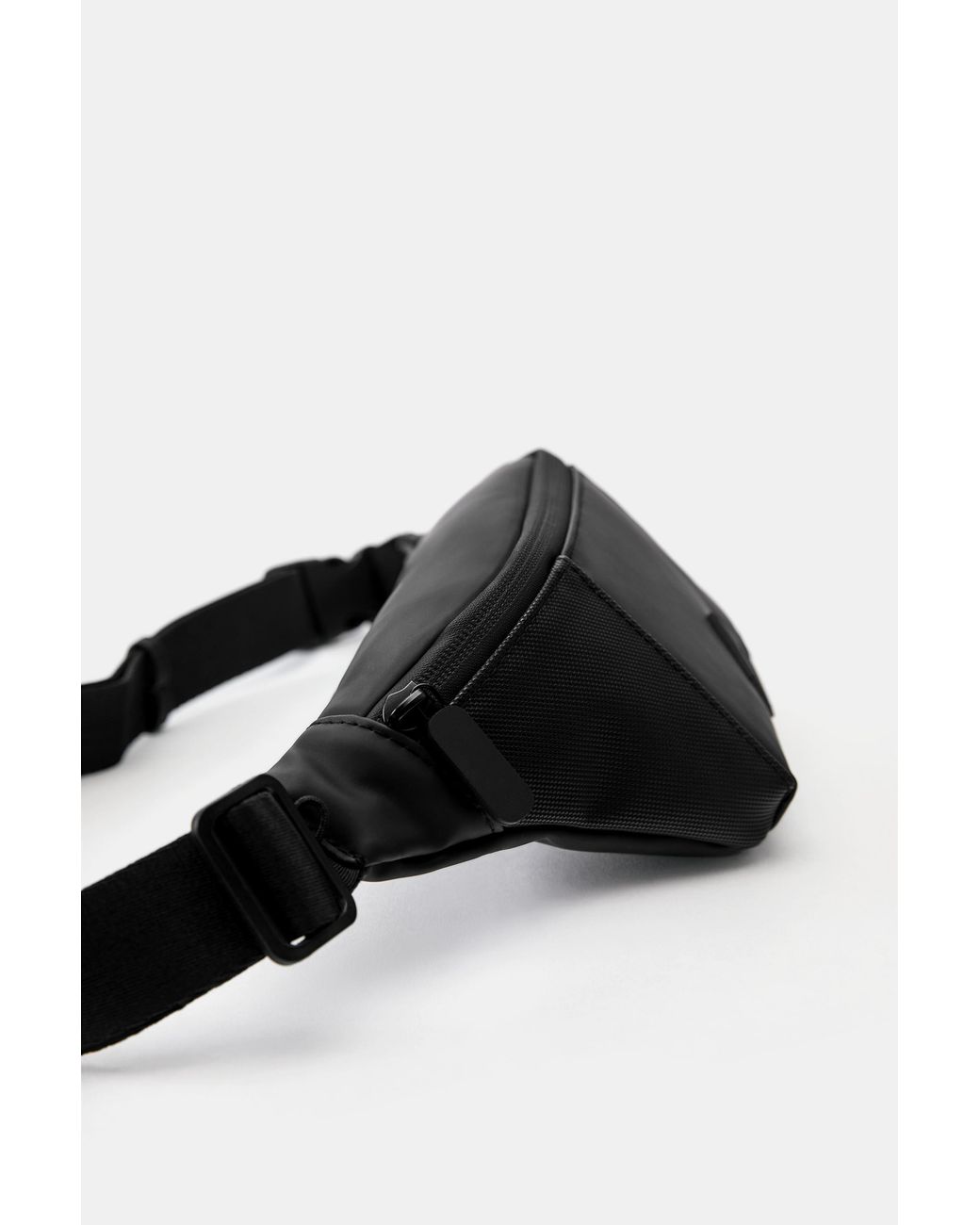 Pull&Bear Gray Rubberised Belt Bag for men