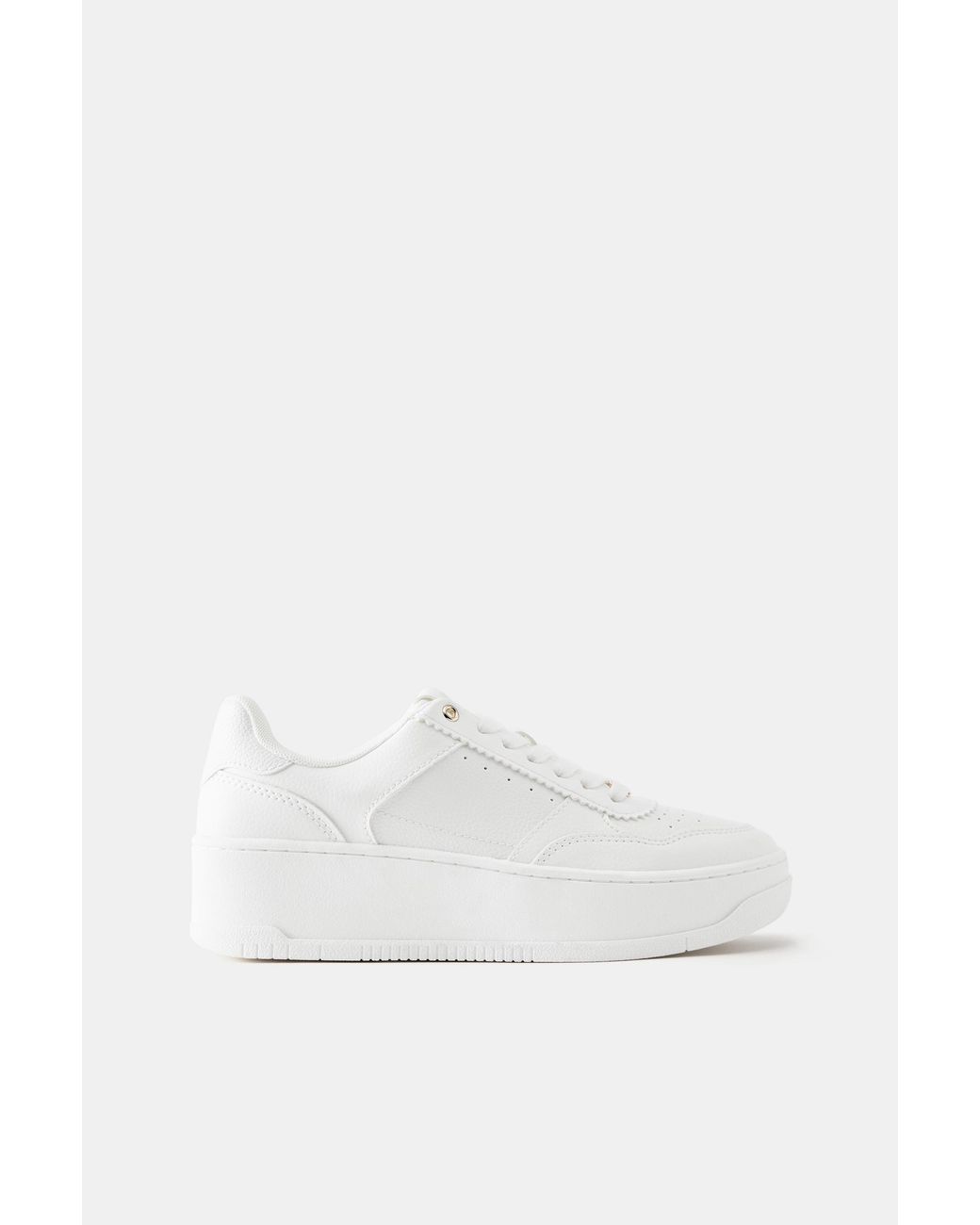 Sneaker Con Plateau E Dettaglio di Pull&Bear in Blue