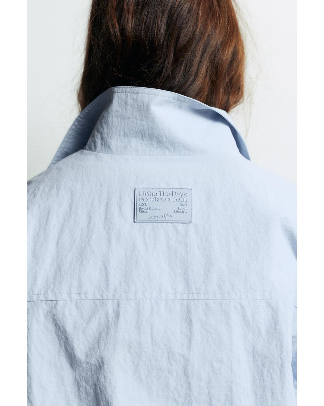 Pull&Bear Blue Lightweight Bomber Jacket