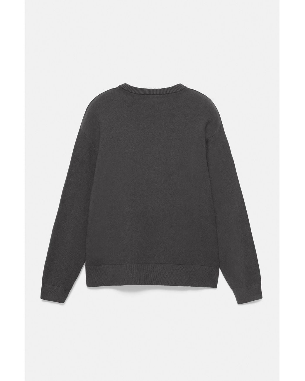 Pull&Bear Blue Soft Round Neck Jumper for men