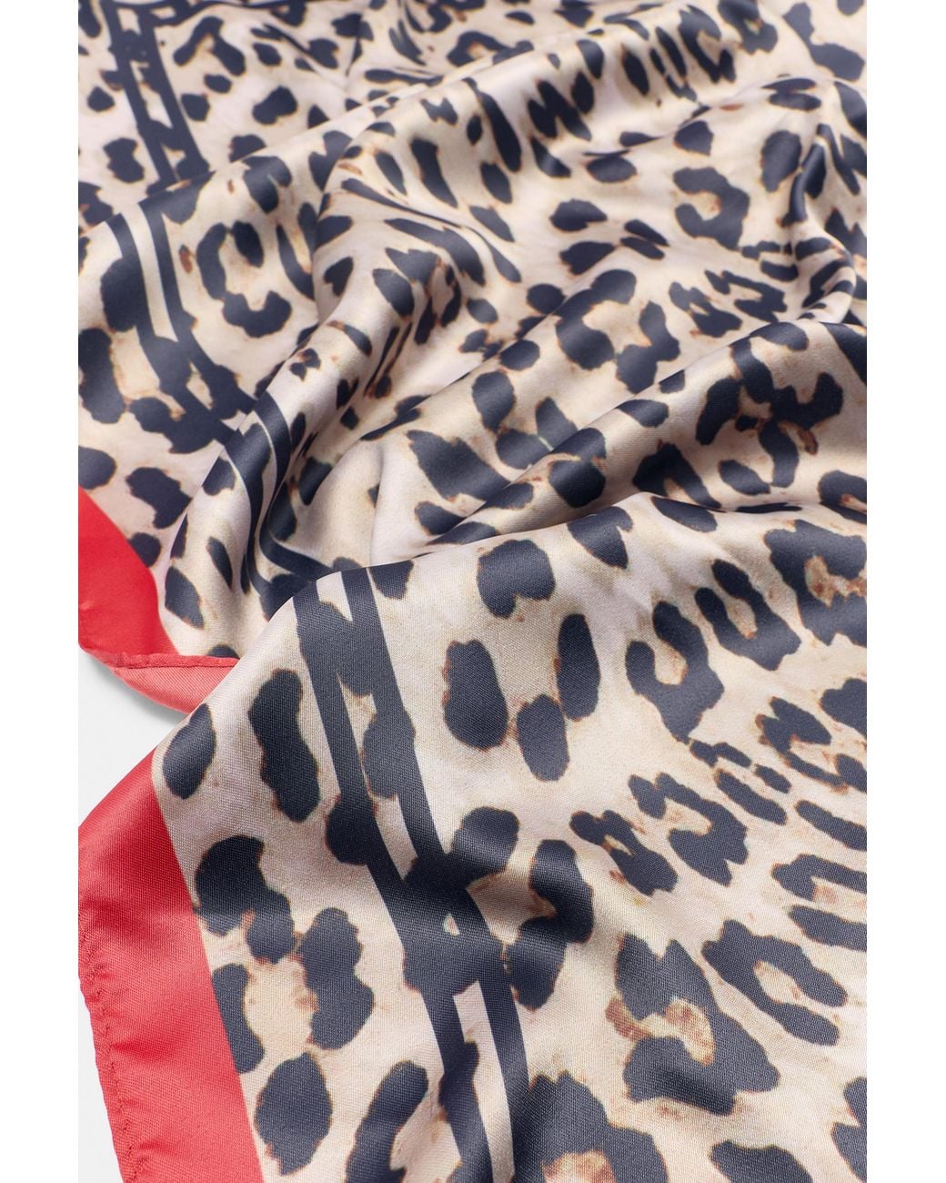 Pull&Bear Red Bandana Leopard Print