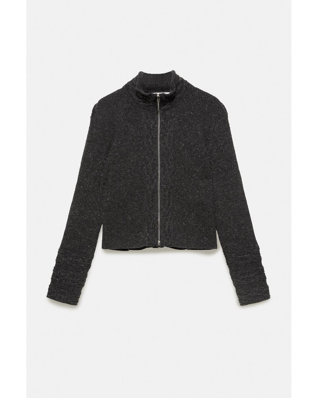Pull&Bear Black 100% Wool Cardigan