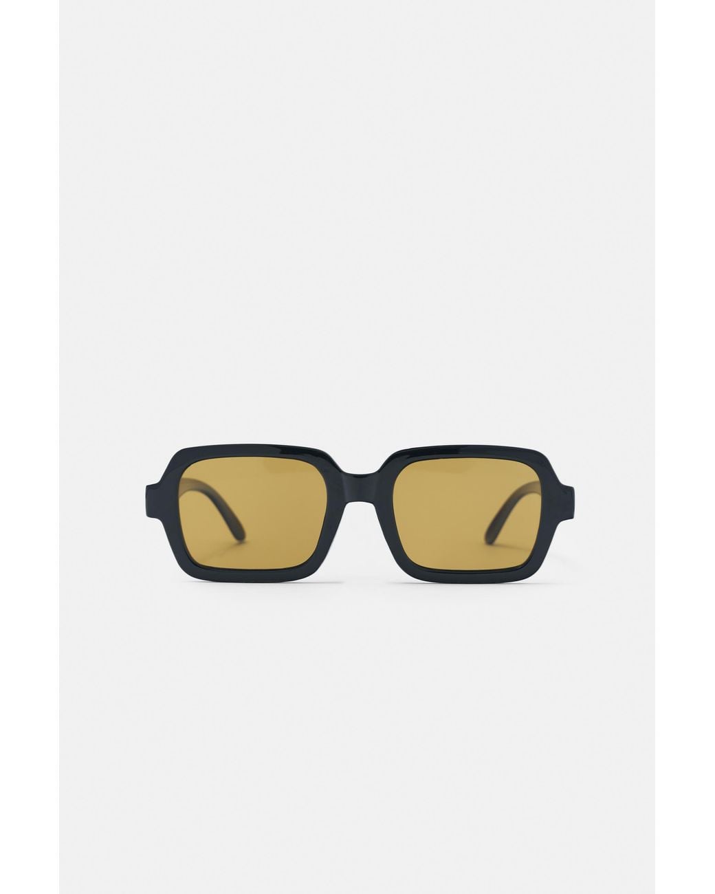 Pull&Bear Black Square Resin Sunglasses