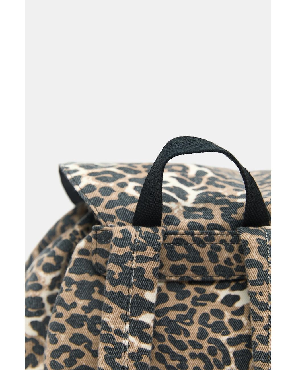 Pull&Bear Gray Print Backpack