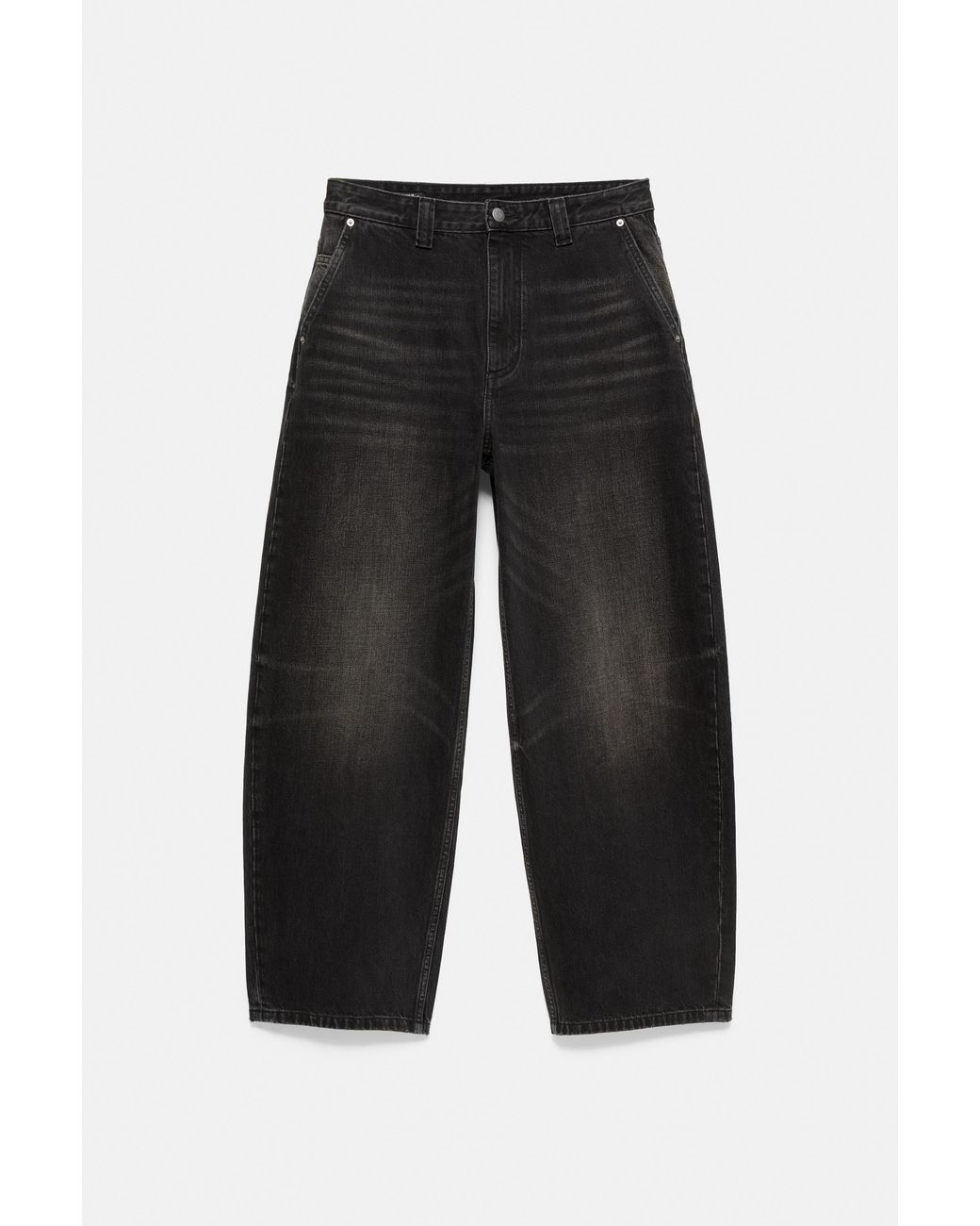 Pull&Bear 100% Katoenen Barrel Jeans in het White voor heren