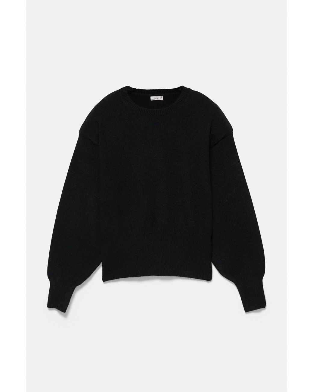 Pull&Bear Black Jumper With Padded Shoulders
