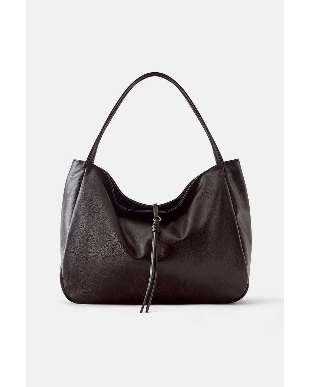 Pull&Bear Black Detail Tote Bag