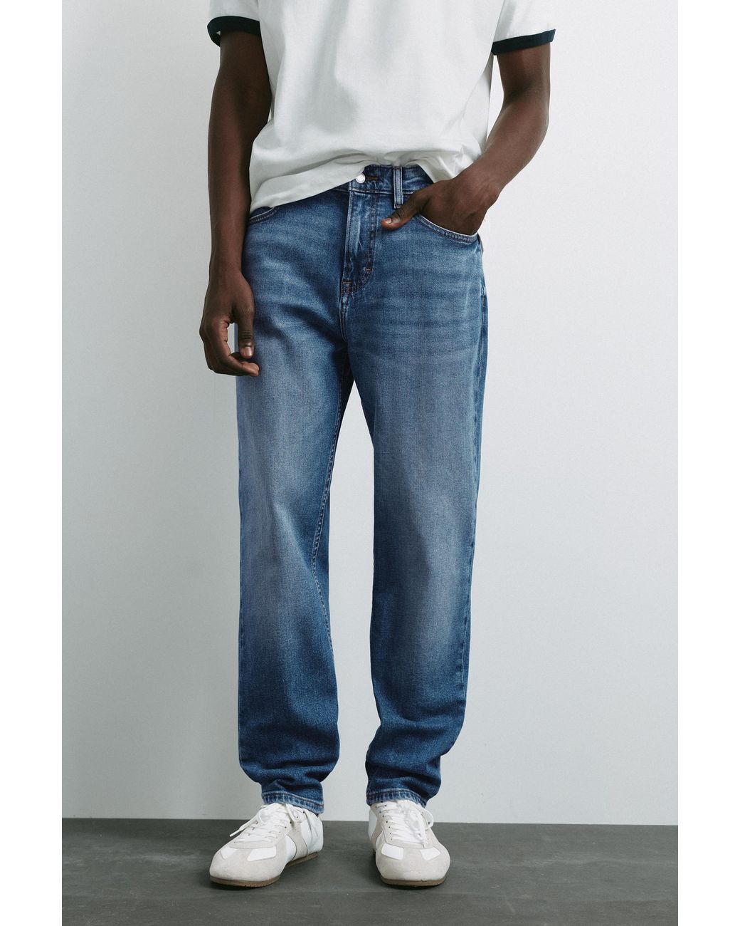 Pull&Bear Slim Jeans in het Blue voor heren