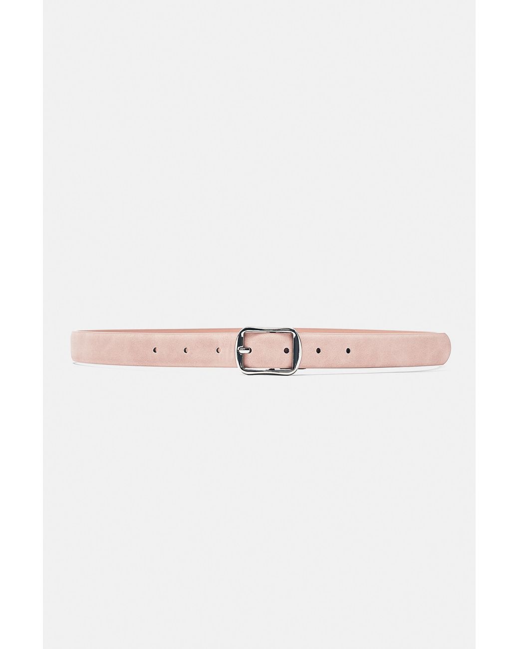 Pull&Bear Pink Square Buckle Belt