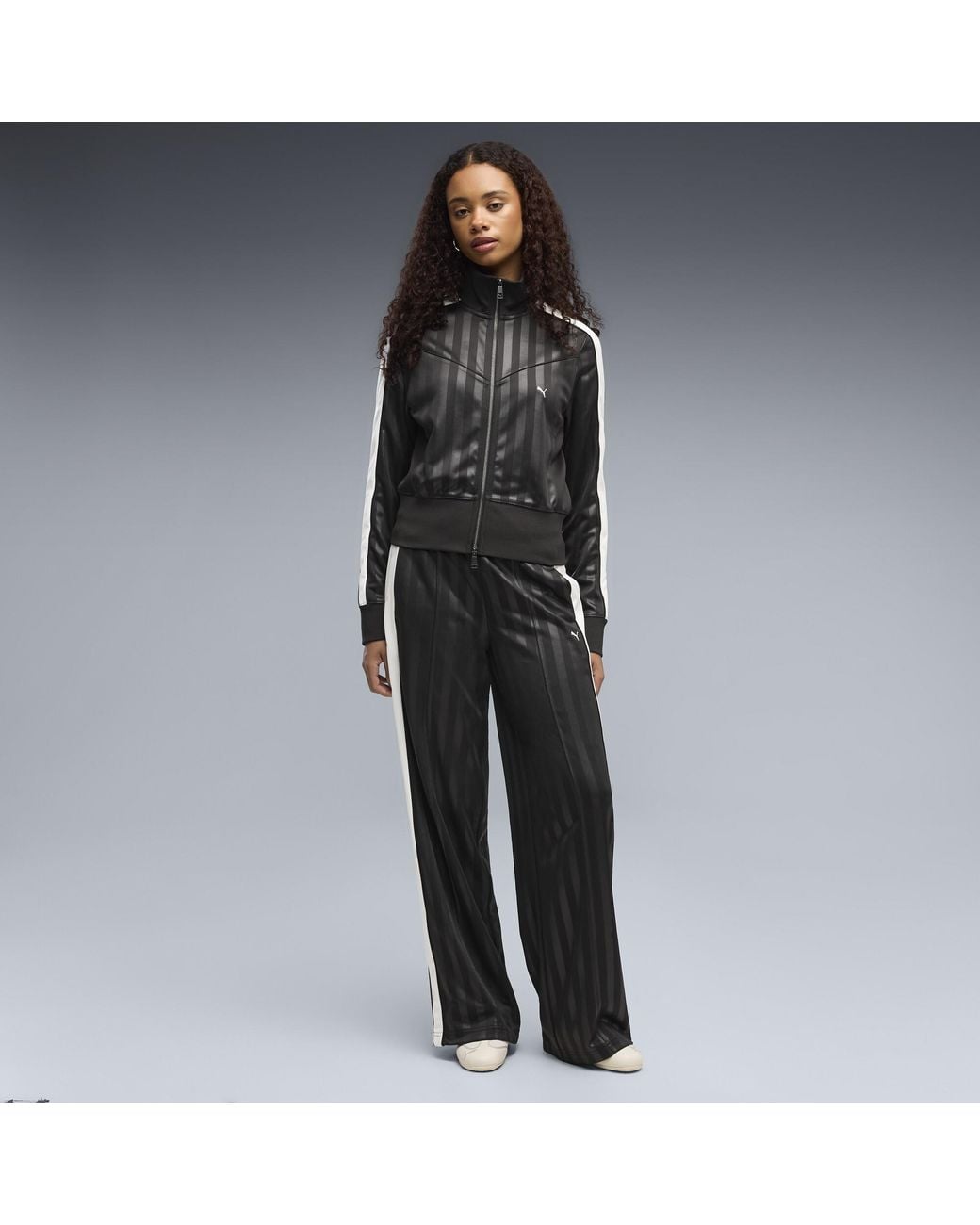 PUMA Black T7 Relaxed Track Pants