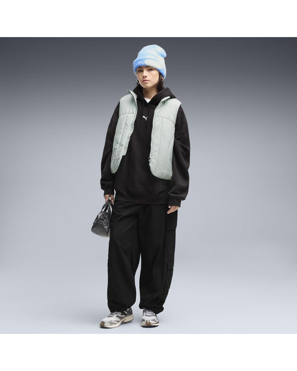 PUMA Black Essentials Oversized Hoodie