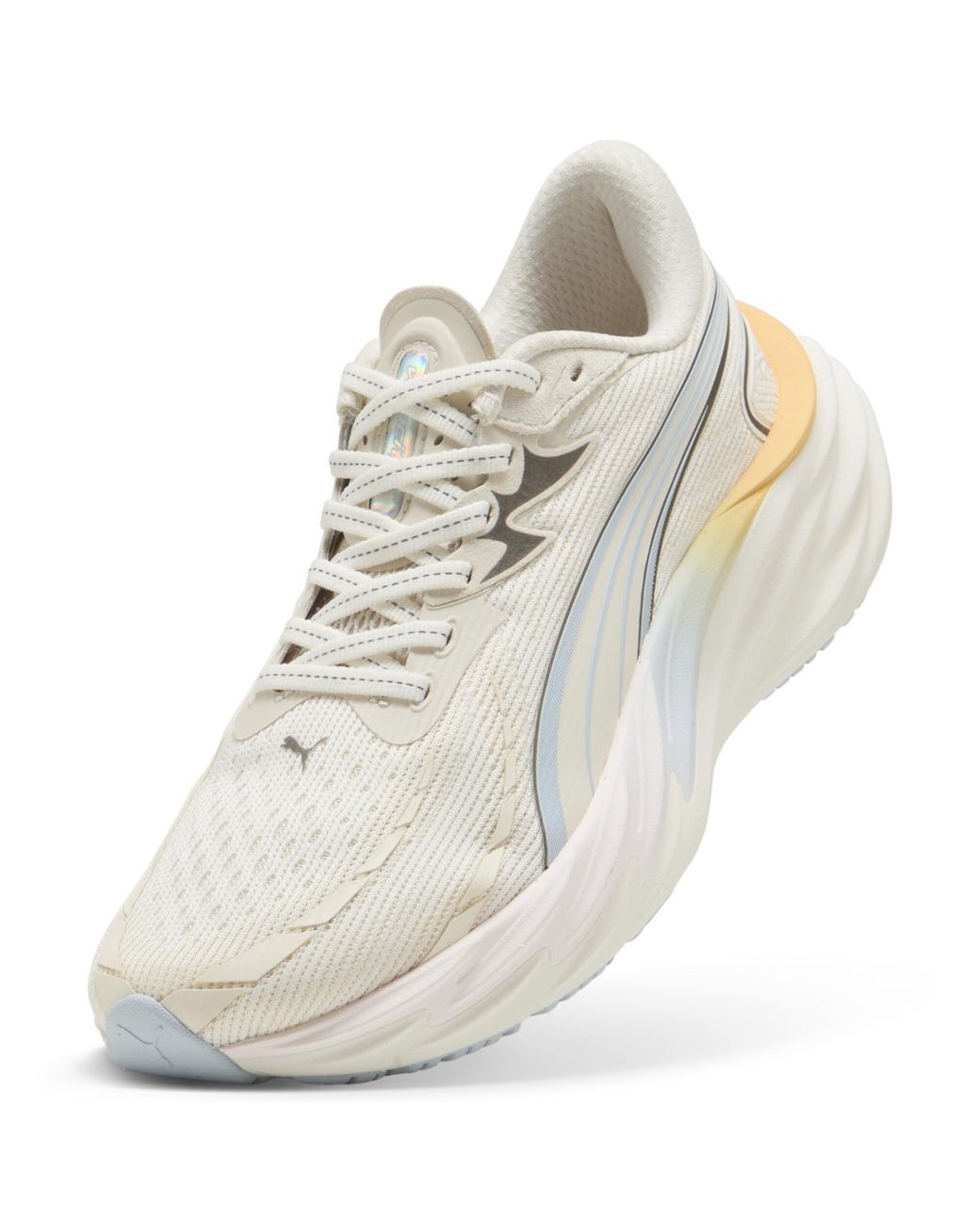 PUMA White Velocity Nitro 4 Running Shoes