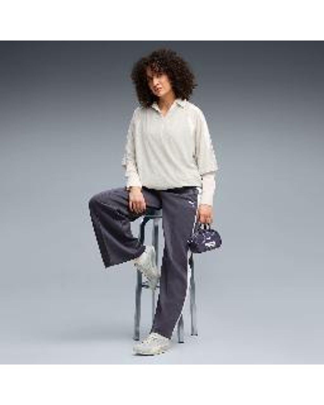 PUMA Blue T7 Always On Wide Leg Pants